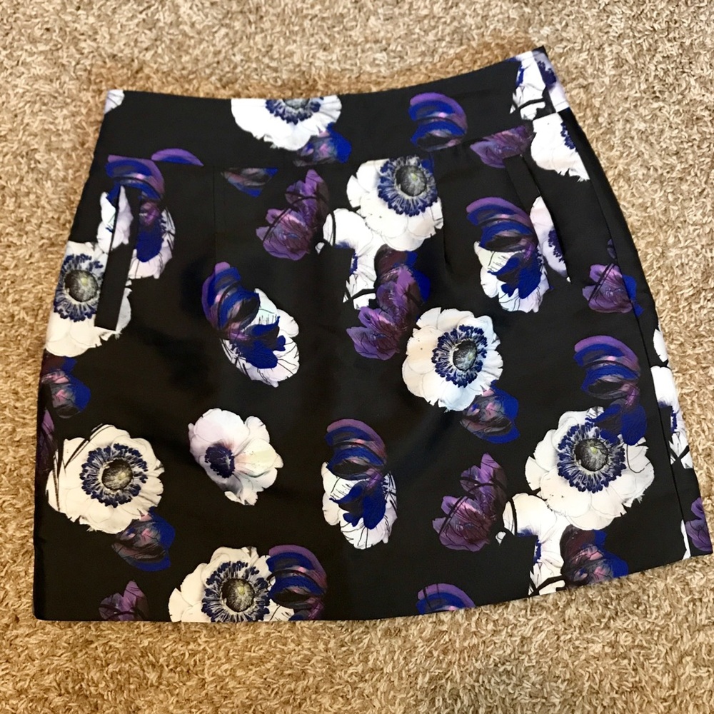 JCrew floral mini skirt